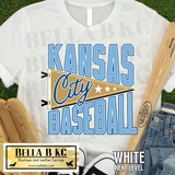 Kansas City Baseball Pennant Flag Tee or Sweatshirt