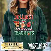 Christmas - Jolliest Bunch of Teachers Tee or Sweatshirt