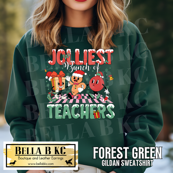 Christmas - Jolliest Bunch of Teachers Tee or Sweatshirt