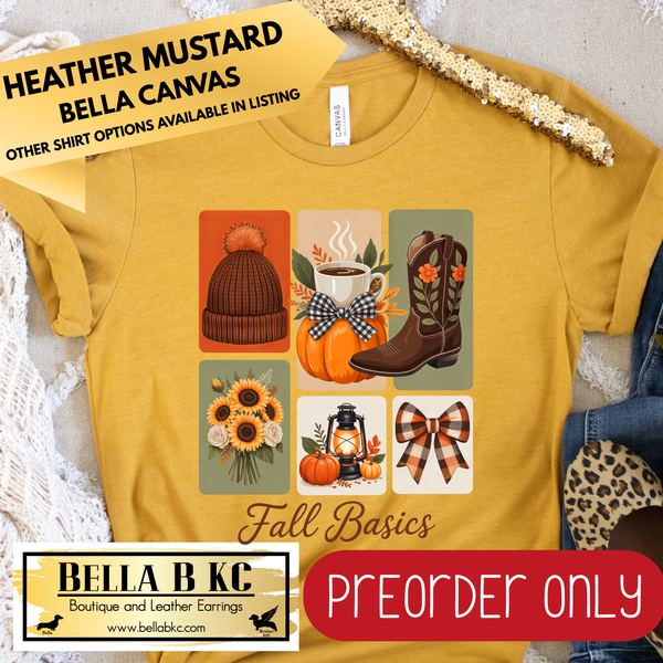 **PREORDER ONLY** Fall - Fall Basics #214 - Tee or Sweatshirt - 1 Week Turn Around from Date of Order