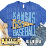 Kansas City Baseball Pennant Flag Tee or Sweatshirt