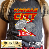 Kingdom - Kansas City Football *FAUX* Sequins Tee or Sweatshirt