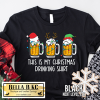 Christmas - This is my Christmas Drinking Shirt Tee or Sweatshirt