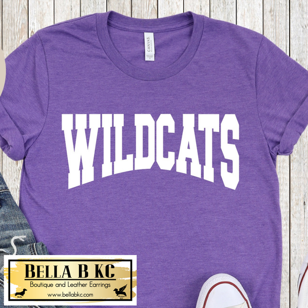 Wildcats Athletic - White Print - Tee or Sweatshirt