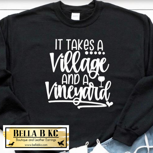 It Takes A Village and a Vineyard Wine Tee
