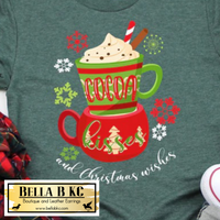 Christmas - Cocoa Kisses and Christmas Wishes Mugs Tee or Sweatshirt