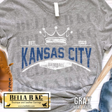 Kansas City Baseball Tee or Sweatshirt