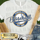 Kansas City Baseball Round Est 1969 Tee or Sweatshirt
