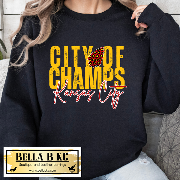 Kansas City Football City of Champs Tee or Sweatshirt
