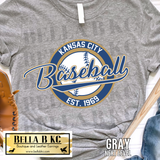 Kansas City Baseball Round Est 1969 Tee or Sweatshirt