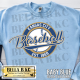 Kansas City Baseball Round Est 1969 Tee or Sweatshirt