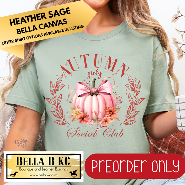 **PREORDER ONLY** Fall - Autumn Social Club #23 - Tee or Sweatshirt - 1 Week Turn Around from Date of Order