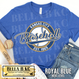 Kansas City Baseball Round Est 1969 Tee or Sweatshirt