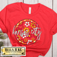 KC Football Round Floral KC Tee or Sweatshirt