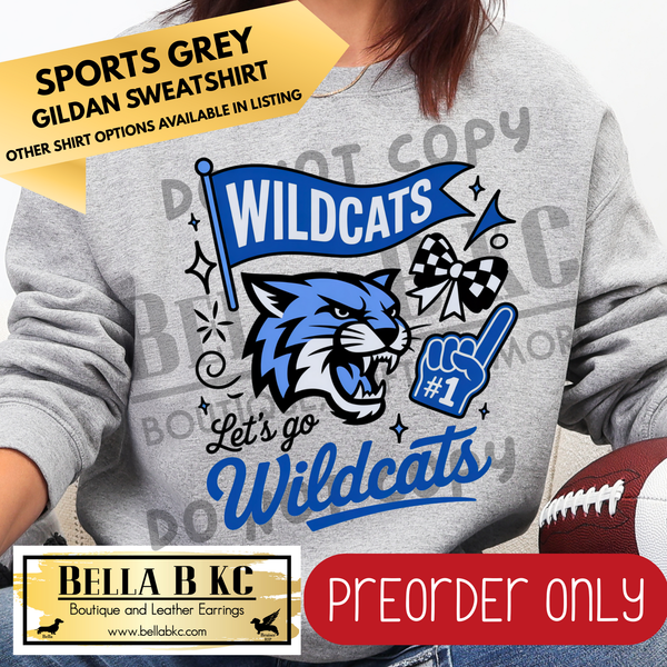 **PREORDER ONLY** Harrisonville Wildcats - Doodle V2 - Multiple Shirt Options - 1 Week Turn Around from Date of Order