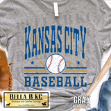 Kansas City Baseball Tee or Sweatshirt