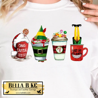 Christmas - Christmas Elf Coffee Movie Tee or Sweatshirt