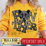 **PREORDER ONLY** Panthers FAUX Rhinestone - Tee or Sweatshirt - 1 Week Turn Around from Date of Order