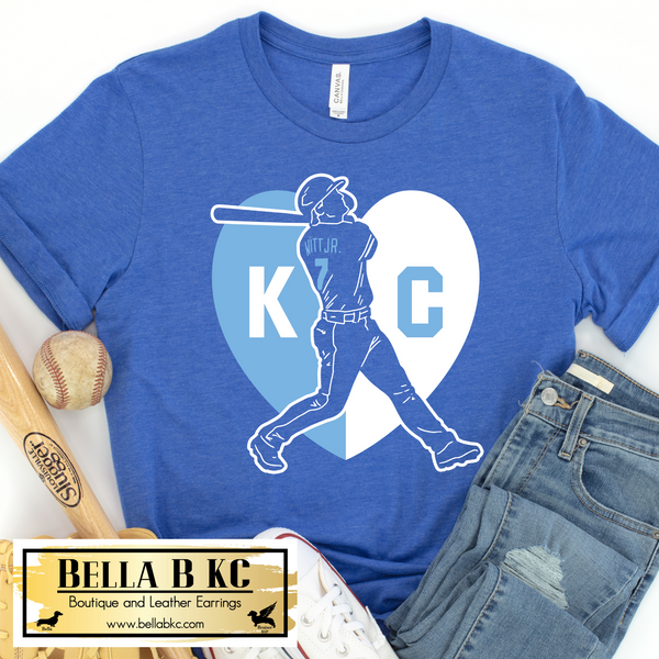 KC Baseball Witt Jr. Split Heart Tee or Sweatshirt
