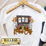 DISCONTINUED LVIII Kansas City Football Vegas Slot Machine Tee or Sweatshirt