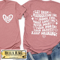 Faith - Let Them Tee or Sweatshirt with Pocket Design