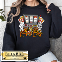 DISCONTINUED LVIII Kansas City Football Vegas Slot Machine Tee or Sweatshirt