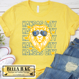 Kansas City Baseball Hearts Lion Tee or Sweatshirt