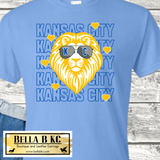 Kansas City Baseball Hearts Lion Tee or Sweatshirt