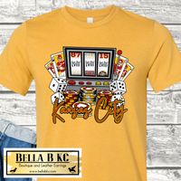 Kansas City Football Vegas Slot Machine Tee or Sweatshirt