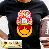 Kansas City Football Smile Dude with Beanie Tee or Sweatshirt