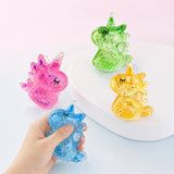 Glitter Unicorn Squeeze Squishy Stress Relief Toy - Random Colors