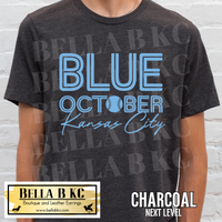 Kansas City Baseball Blue October Tee or Sweatshirt