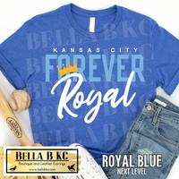 Kansas City Baseball Forever Royal Tee or Sweatshirt