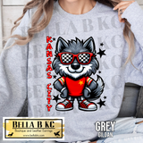 Kingdom - Kansas City Cute Wolf Tee or Sweatshirt