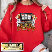 Kansas City Football Vegas Slot Machine Tee or Sweatshirt