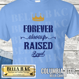 Kansas City Baseball Forever Always Raised Royal Tee or Sweatshirt