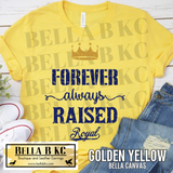 Kansas City Baseball Forever Always Raised Royal Tee or Sweatshirt
