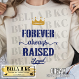 Kansas City Baseball Forever Always Raised Royal Tee or Sweatshirt