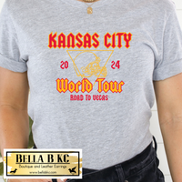 Kansas City Football World Tour Road to Vegas Tee or Sweatshirt