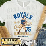 Kansas City Baseball Vintage Player Tee or Sweatshirt