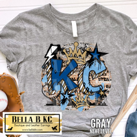 Kansas City Baseball Grunge Graffiti Tee or Sweatshirt