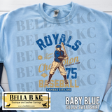 Kansas City Baseball Vintage Player Tee or Sweatshirt