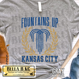 Kansas City Baseball Fountains Up KC Tee or Sweatshirt