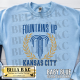 Kansas City Baseball Fountains Up KC Tee or Sweatshirt