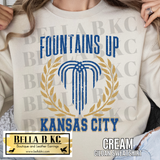 Kansas City Baseball Fountains Up KC Tee or Sweatshirt
