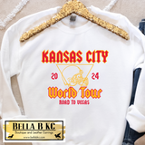 Kansas City Football World Tour Road to Vegas Tee or Sweatshirt