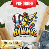 **PREORDER ONLY 1 WEEK TAT** Bananas Baseball Tee or Sweatshirt