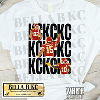 Kansas City Football KC Players Repeat Tee or Sweatshirt