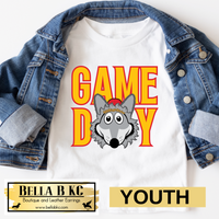 YOUTH Kansas City Football Wolf Game Day Tee or Sweatshirt