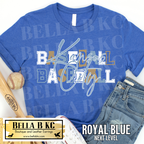 Kansas City Baseball Blocks Tee or Sweatshirt